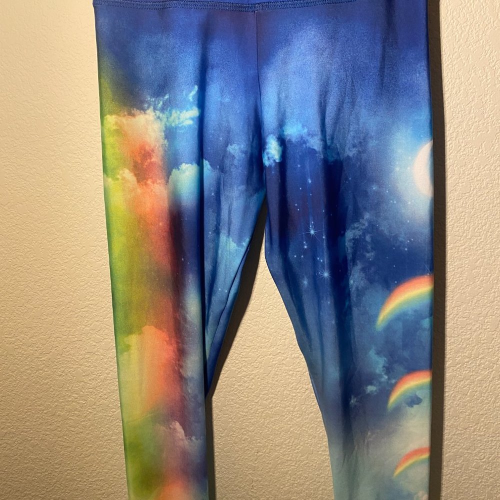 Onzie Rainbow Cloud High Basic Midi Legging Nwot - image 3